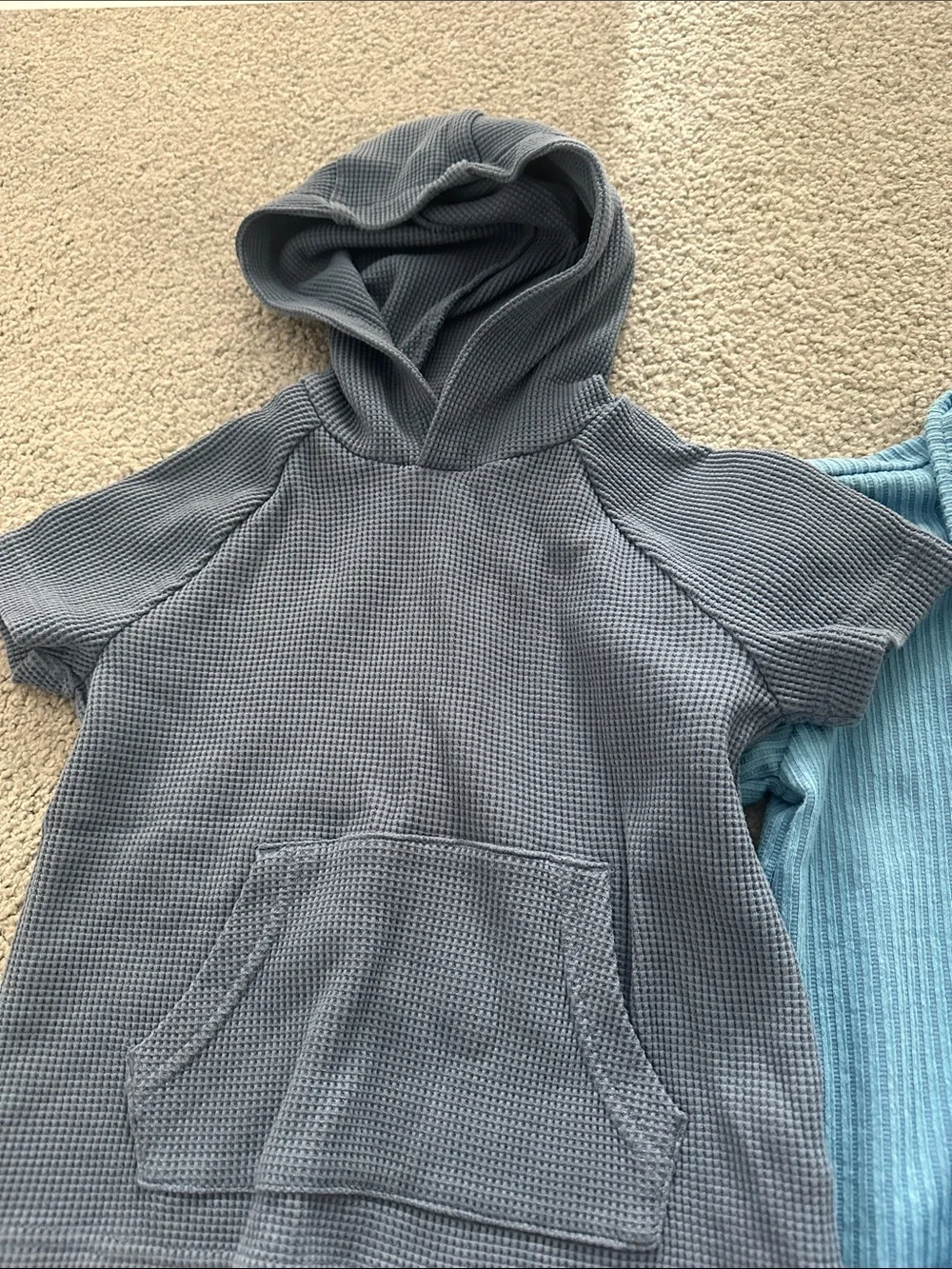 OshKosh B'gosh Slate Gray & Sky Blue Waffle Knit Kids Sets